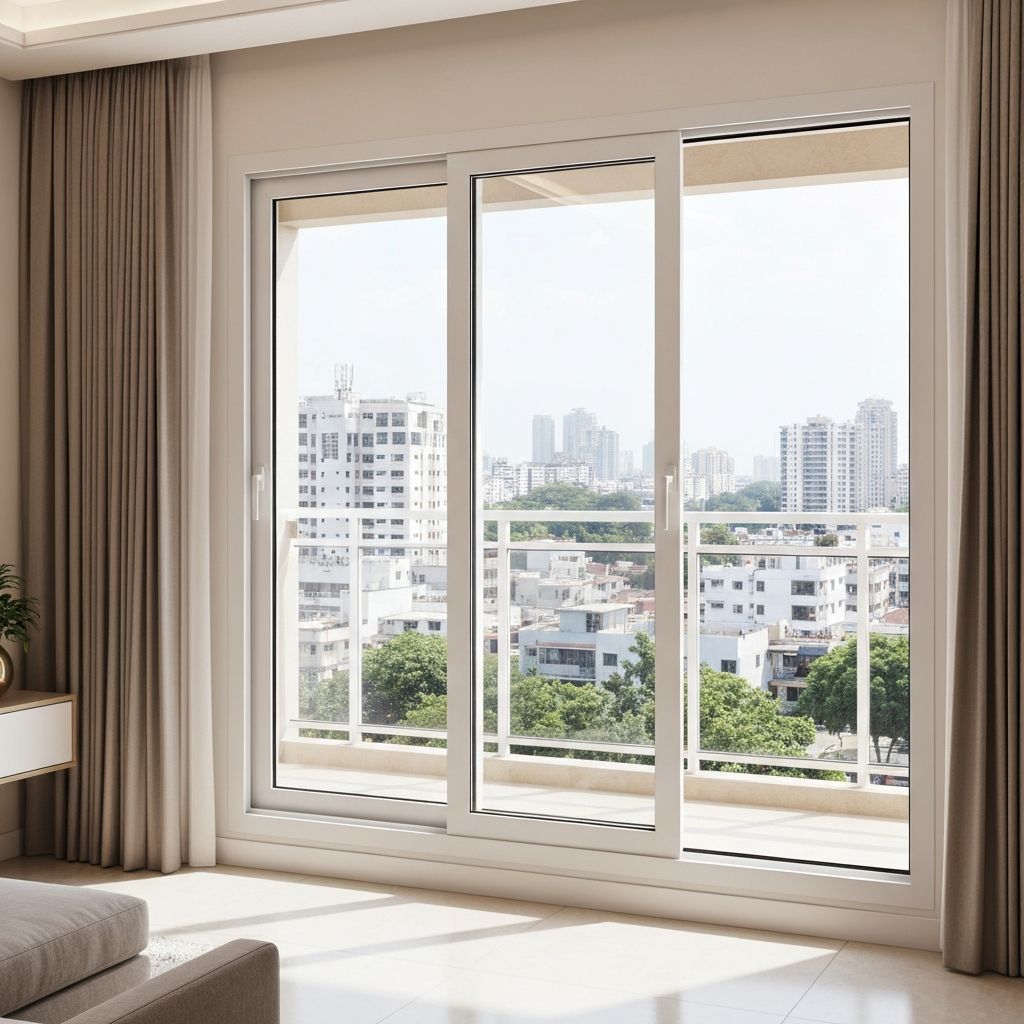 uPVC sliding glass balcony doors